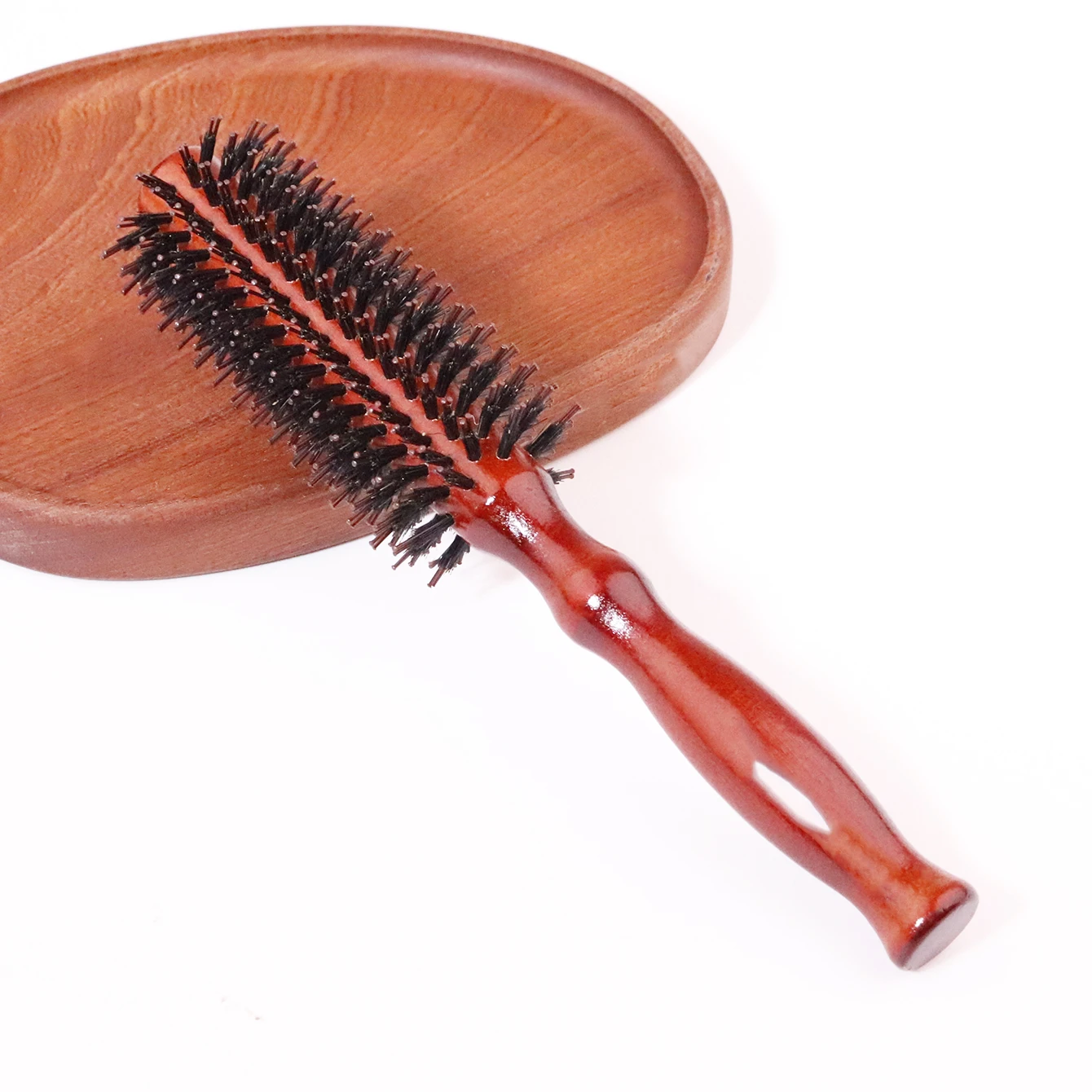

straight curly hair comb 1pc, round bristle drum comb, professional styling comb for home hair salons，Special for real hair wigs