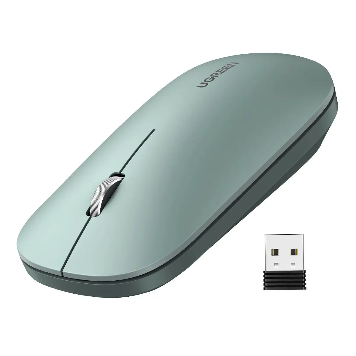 UGREEN Silm Bezprzewodowa Mysz Bluetooth 2.4G 4000 DPI Ciche Kliknięcie Do MacBook Pro M1 M2 iPad Tablet Komputer Laptop PC — zdjęcie produktu 7