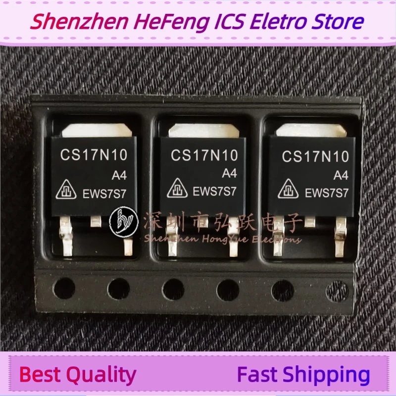 10PCS -20PCS CS17N10 CS17N10A4  TO-252 100V 17A   Fast Shipping Quality Guarantee