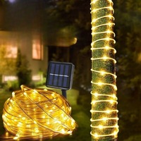 Solar Lights 50/100/200/300 LED Outdoor Waterproof Courtyard Decoration Light String with Twinkling Stars in The Sky Atmosphere