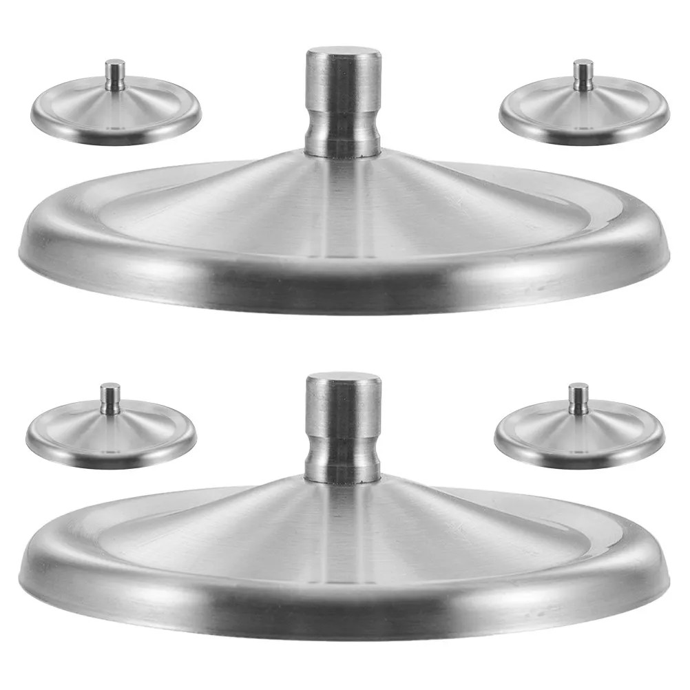 6Pcs Stainless Steel Mug Lid 8Cm Universal Hot Drink Cup Cover Coffee Seal Cap Tea Water Beverage Lid Travel Friendly Heat