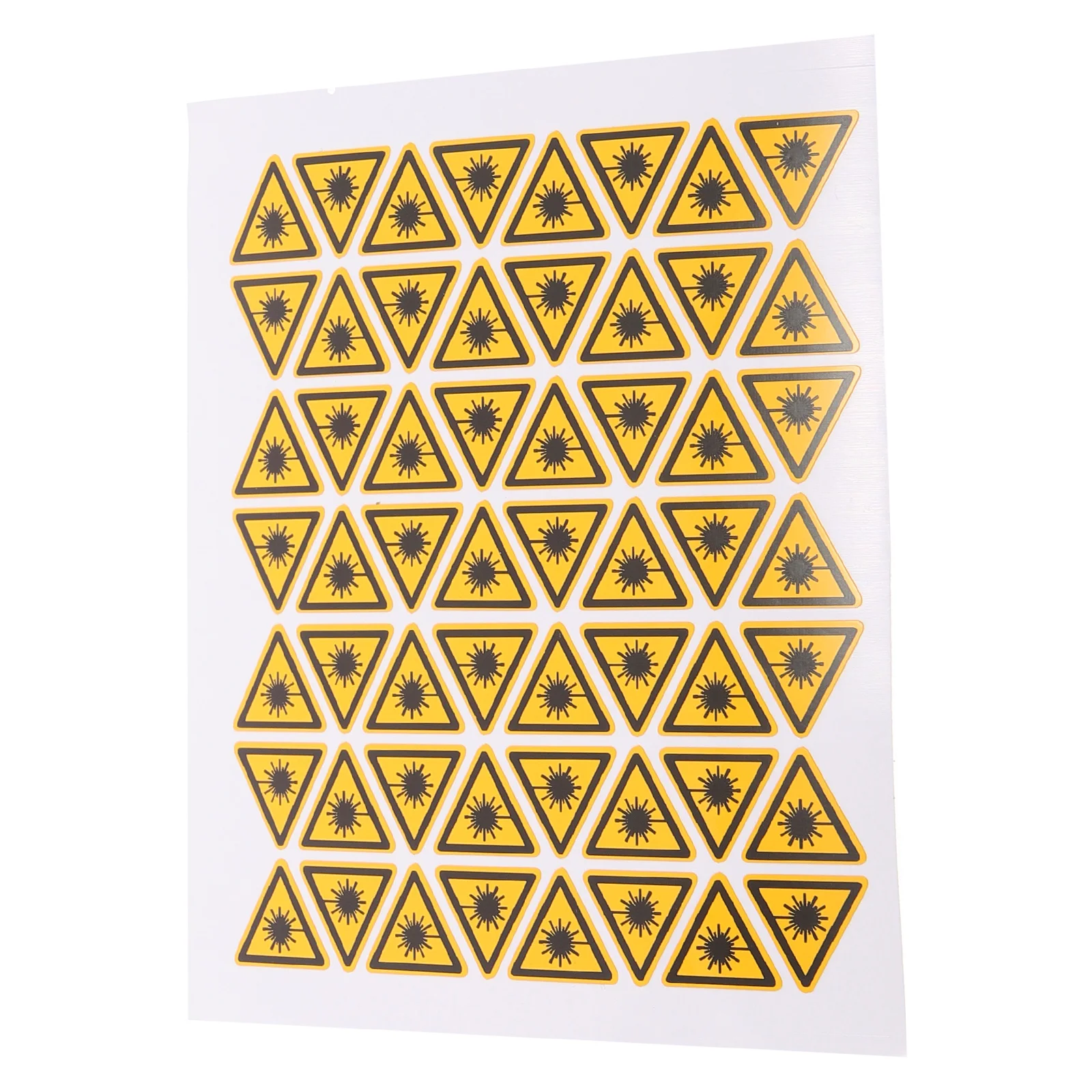 

50pcs Warning Labels Safety Signs Adhesive Stickers Caution Decals Triangle Warning Electrical Security Reflective