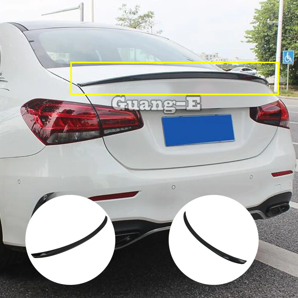 

For Mercedes Benz A Class W177 A180 A200 A250 2019 2020 2021 2022 Rear Tail Spoiler Triangle Wing Window Bezel Trim Stick Frame