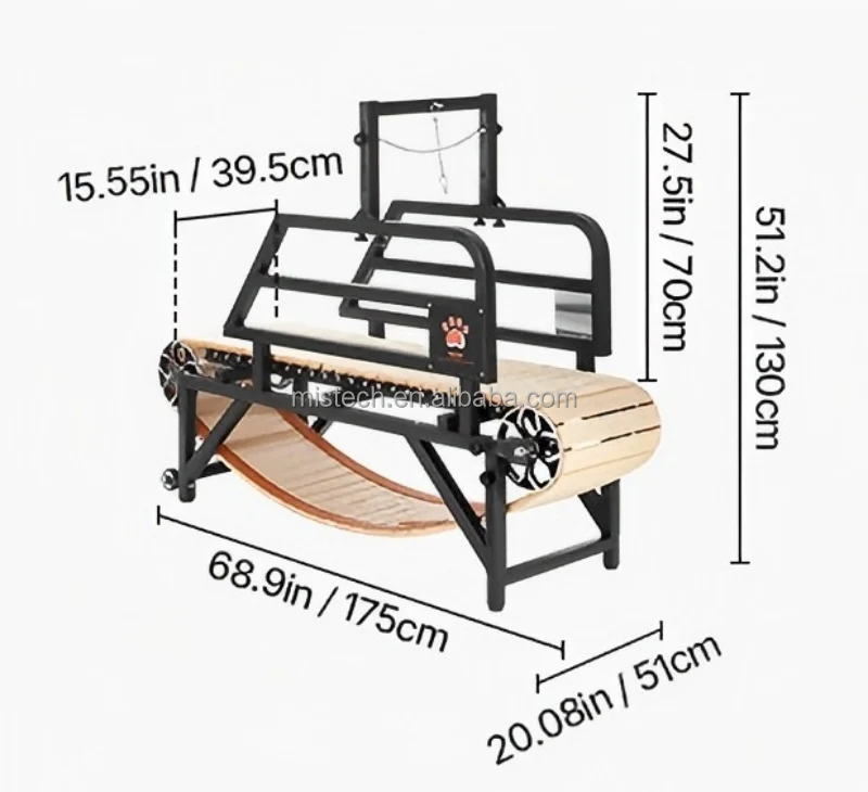 Wood Fashion Eco-Friendly Pet Exercise Treadmill-Indoor Use for Cold Winters (Reptiles)