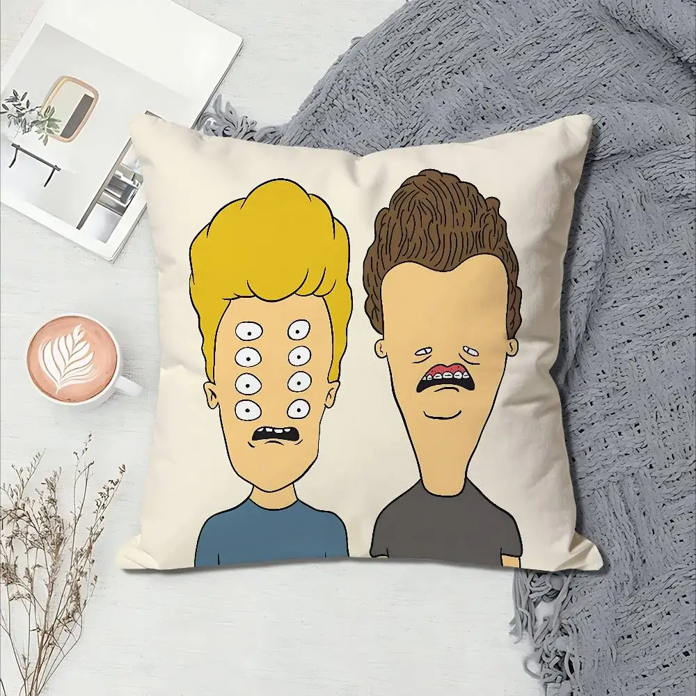 B-Beavis and B-Butt-Head Various Sizes Square Pillow Case For Car Home Bedchamber Decor Custom Valentine gift