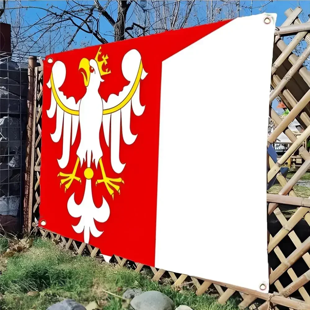 medieval historical emblem Medieval of Poland Flags Daily four ring borderless design indoor outdoor decor easy hang install