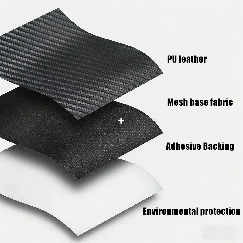 Carbon Fibre Leather Repair Patch Self Adhesive Leather Repair Tape for Car Interior Furniture Couch Office Chairs Upholstery