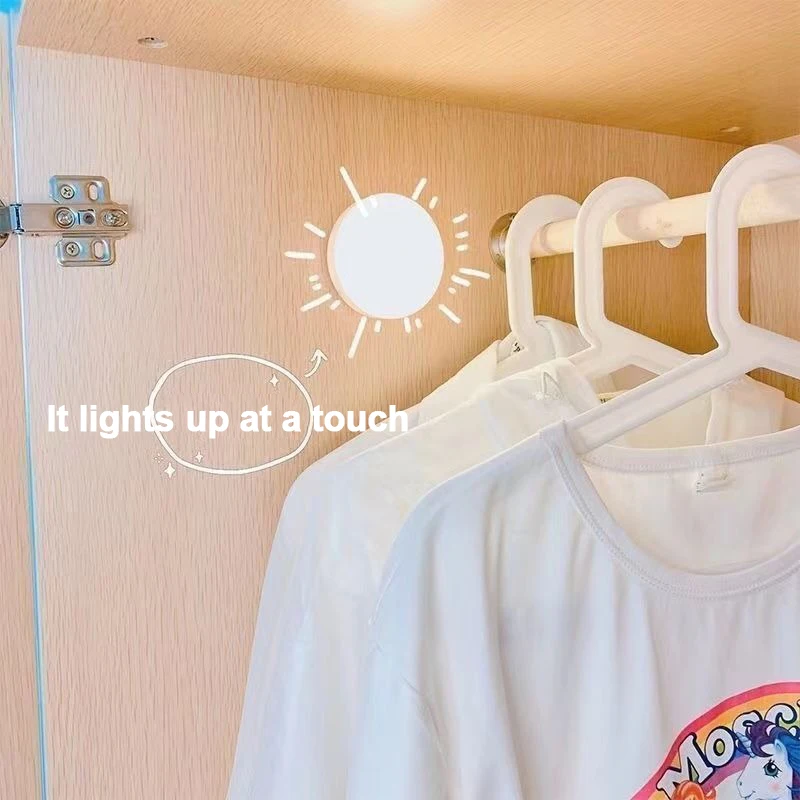 مصغرة LED اللمس الاستشعار أضواء ليلية USB قابلة للشحن المطبخ غرفة نوم قاعدة مغناطيسية الجدار ضوء جولة المحمولة يعتم مصباح الليل