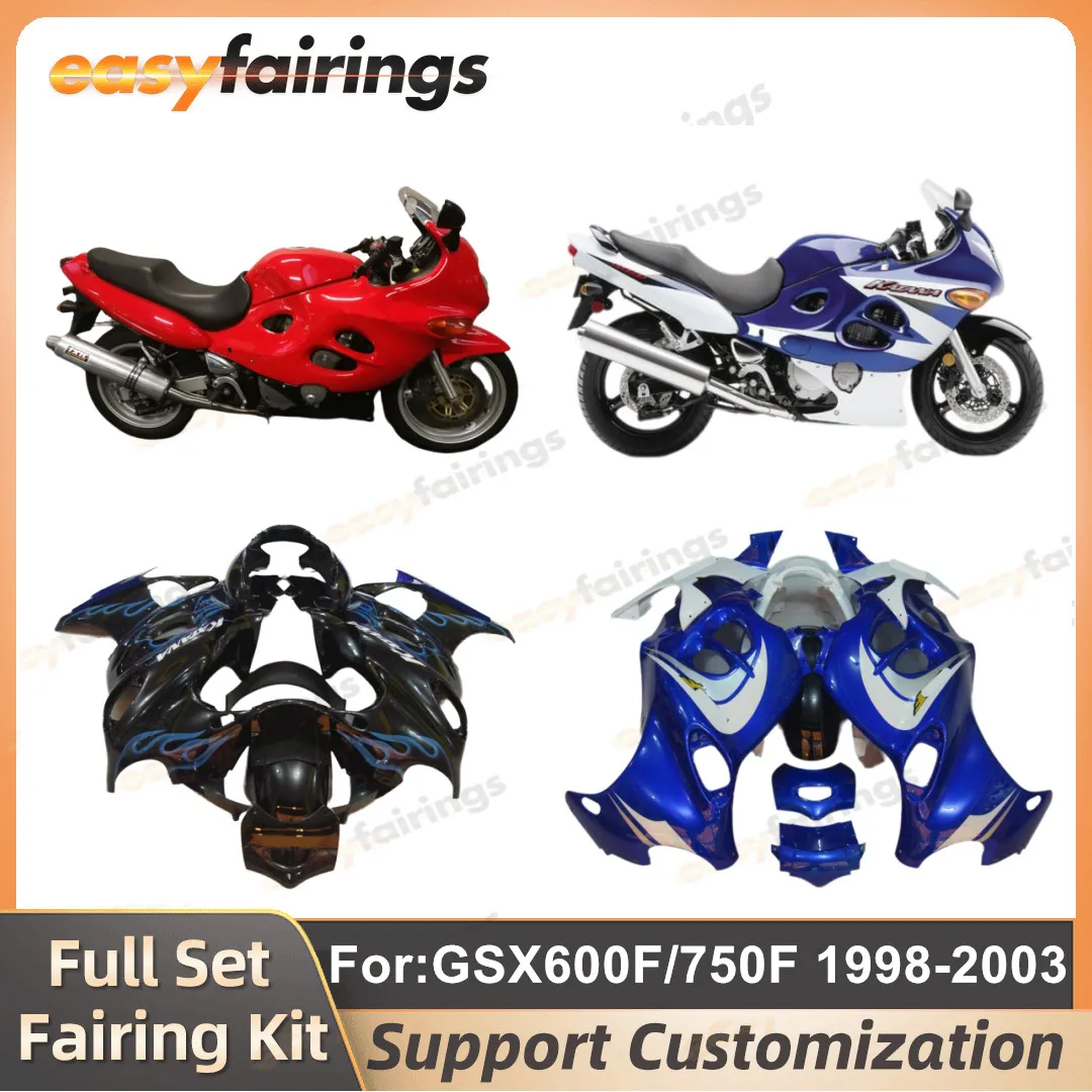 

NEW ABS Motorcycle fullkit fit for SUZUKI GSX 600F 750F 1998 1999 2000 2001 2002 2003 hayabusa bodywork Fairings kits zxmt