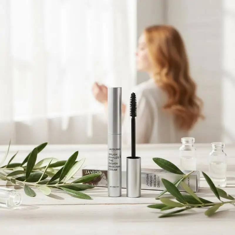 Long Lash Mascara Black Waterproof Silver Tube Extra Curl Easy Removal No Dizziness Daily Party Wear