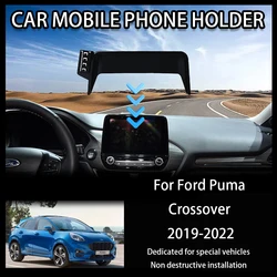 NEW Mobile Phone Holder for Ford Puma ST Titanium ST-LineX 2019~2022 GPS Screen Cell Stand Support Gravity Car Mount Accessories
