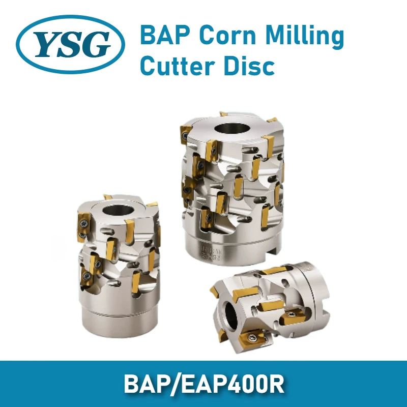 BAP EAP400R Corn Face Milling Cutter Head Spiral Groove Roughing Tool for APMT1604 Carbide Insert Machining Center