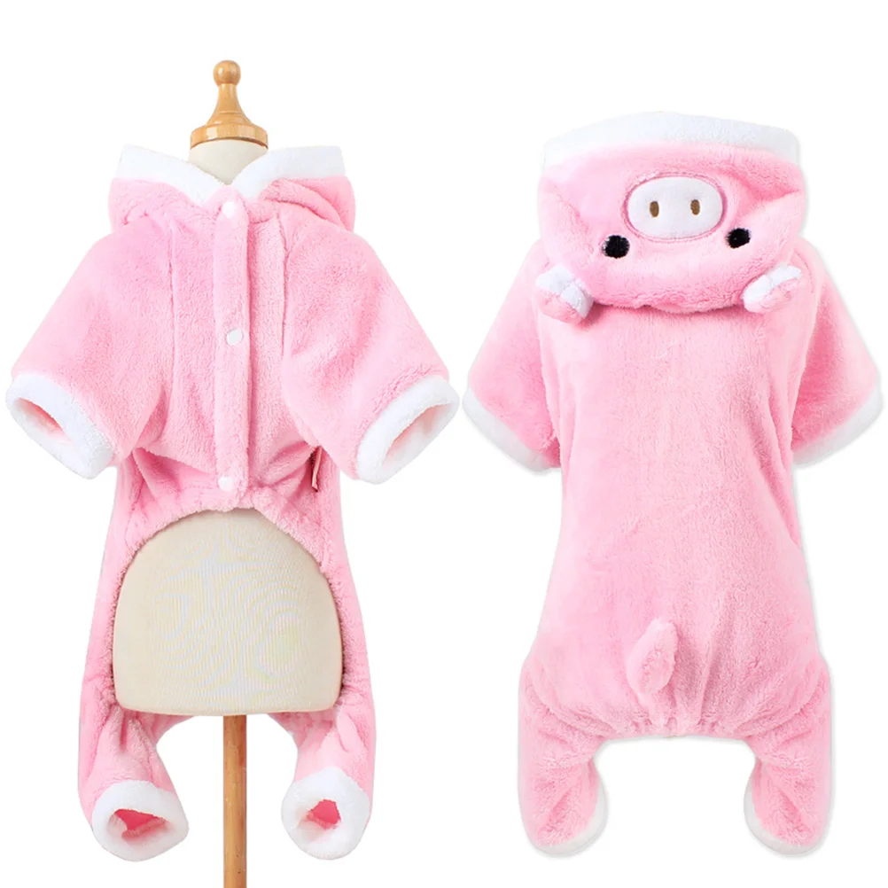 

XS Size Pet Clothes Pink Pig Costume Piggy Small Dog Cat for Halloween Uniform Doctor Attention-grabbing