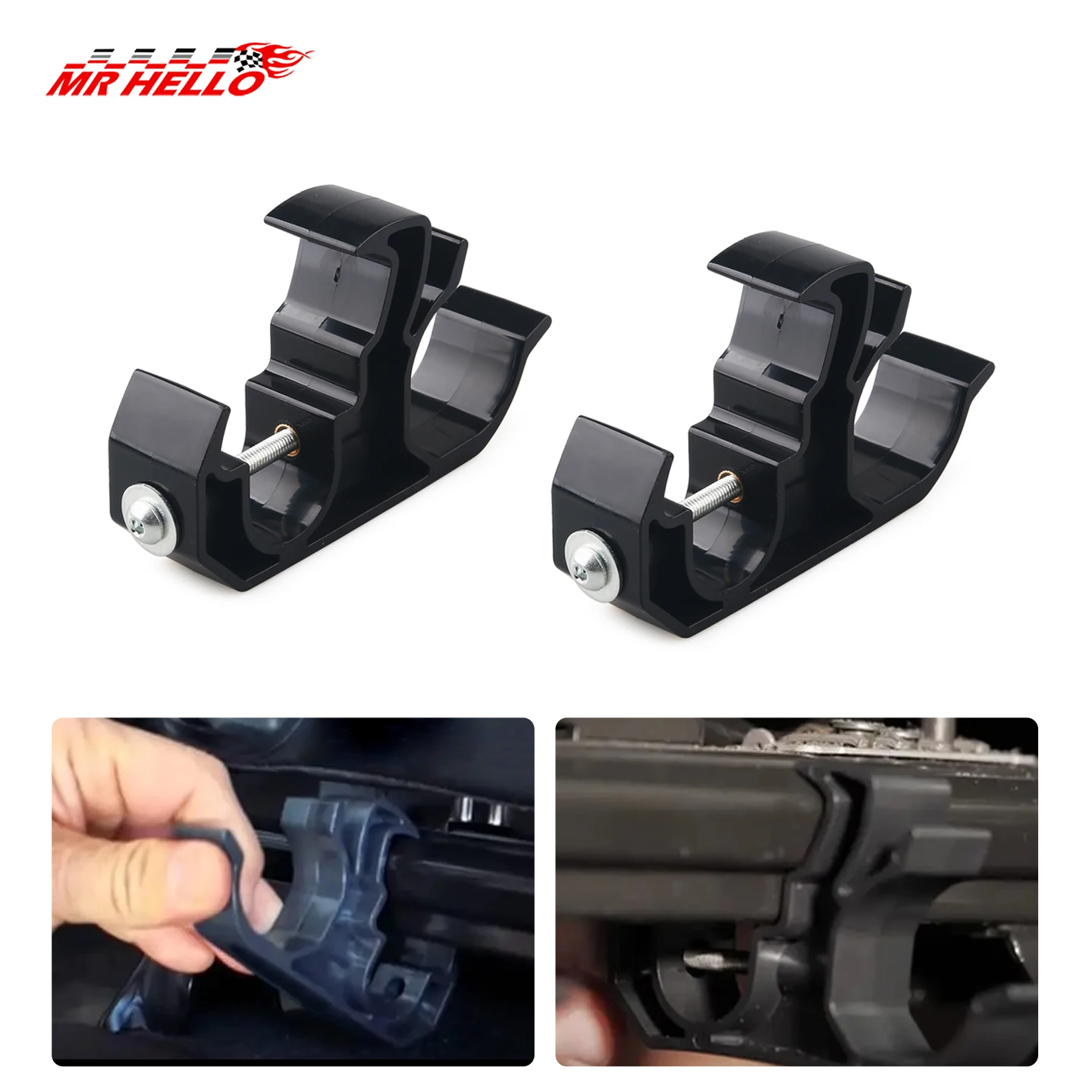 Flashlight Holder Bracket Mount for Jeep Wrangler Unlimited 4-Door JL & 2020-2022 Gladiator JT Car Accessories