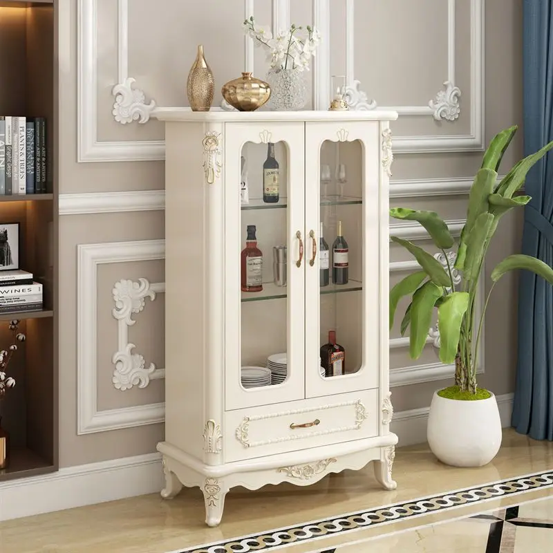 European modern simple decorative cabinets, living room entrance storage storage decorative cabinets