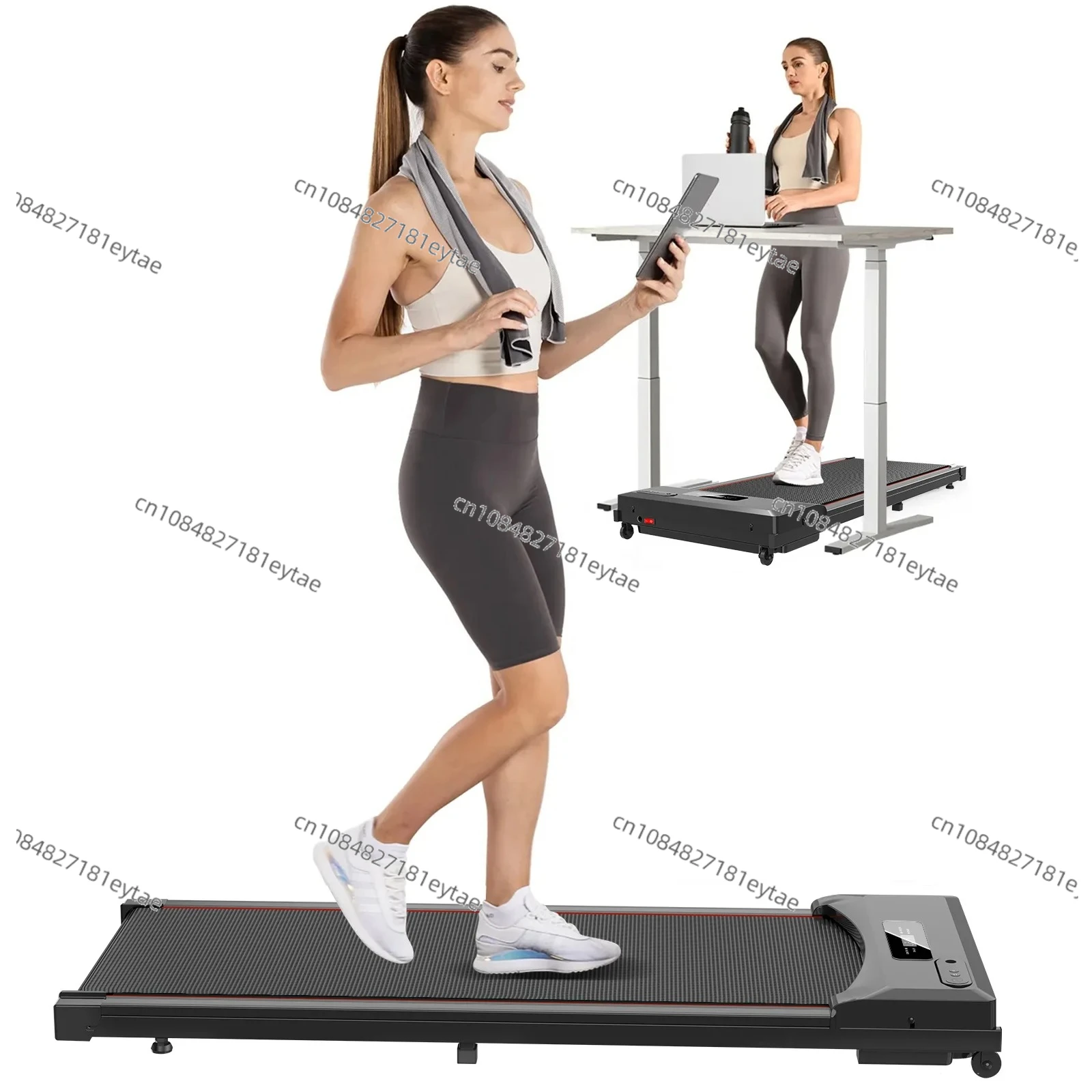 

Electric Walking Pad Treadmills Fitness Equipment Running Machine Under Desk Home Use Treadmill With LED Screen
