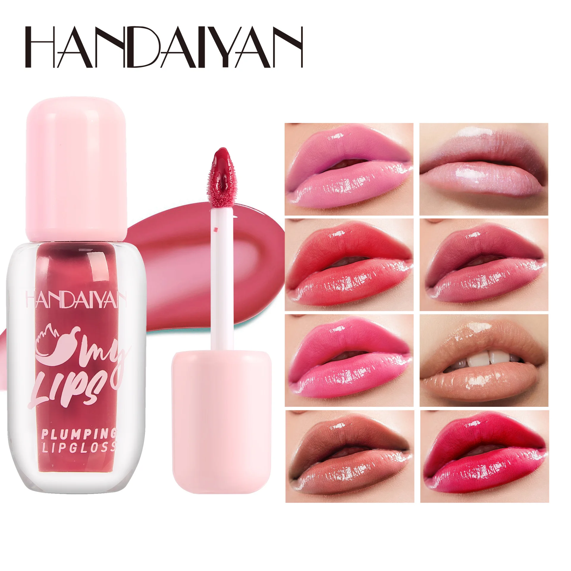 Plump ing Lip gloss hoch pigmentierter dauerhafter praller Lippenstift volles Aussehen glänzende Lippen glasur, 25ml