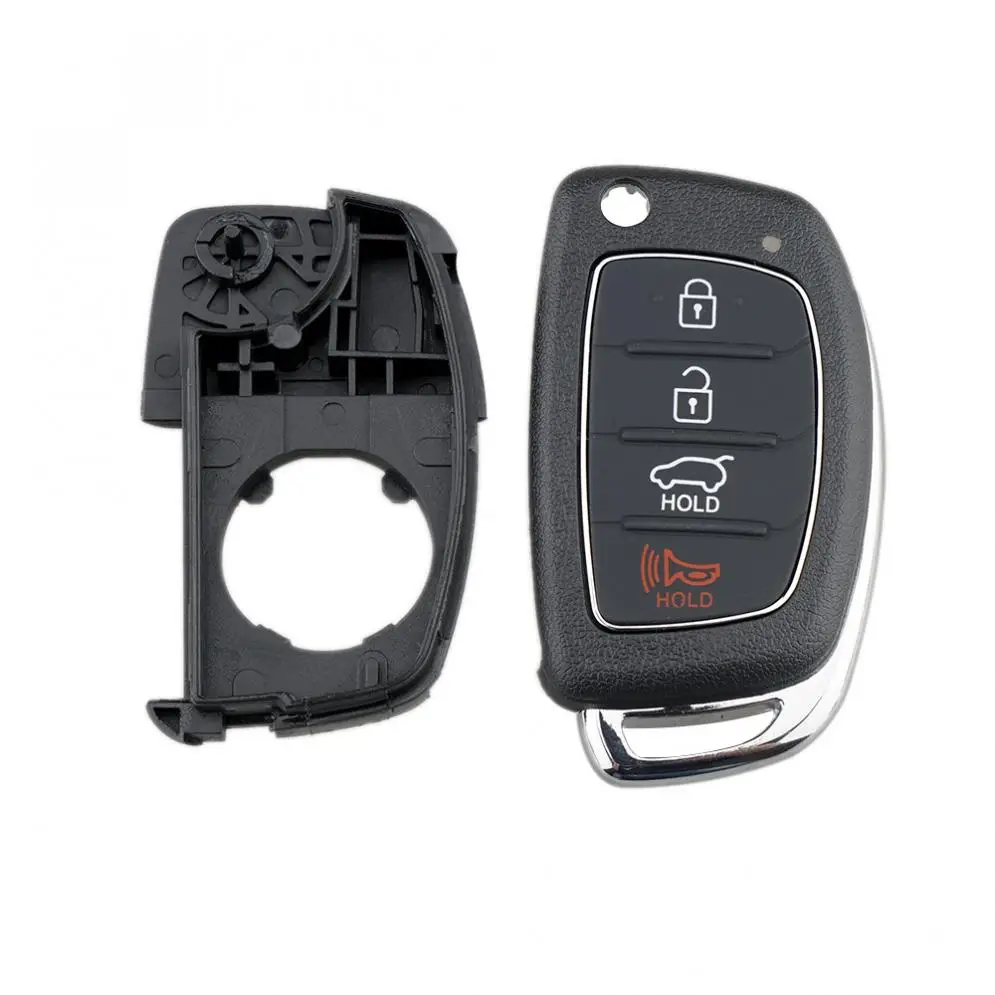 4 Buttons Car Remote Key Shell Case Replacement Fit for Hyundai / Santa / Tucson Accent I30 I40 I45