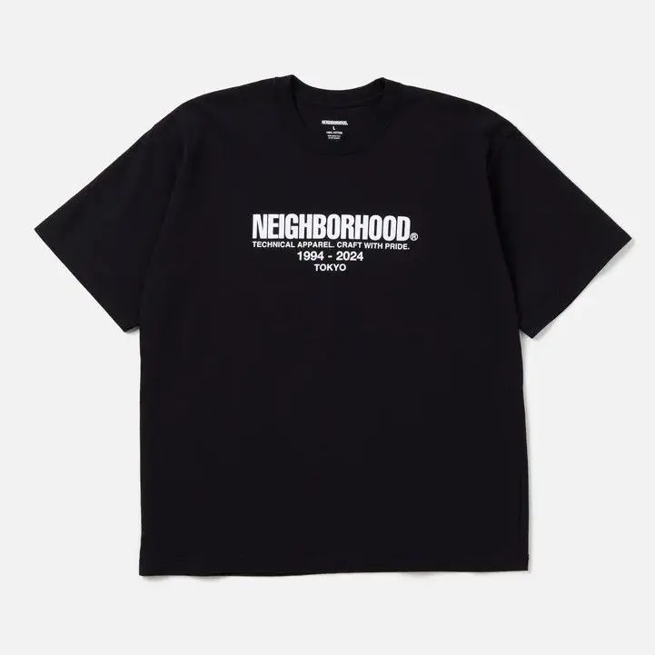 NEIGHBORHOOD Japanese Style Couple Crewneck Casual T‑Shirt Light Luxury Streetwear Trendy Pure Cotton Tee Tops