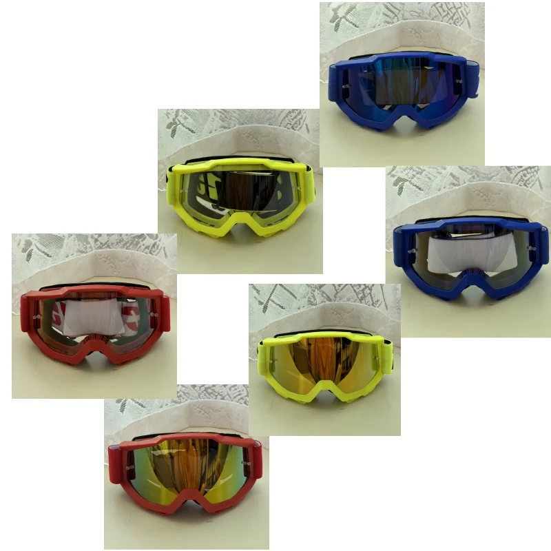 UV Blocking Coated Lens Motorbike Riding Goggles Dust Resistance Wind Shield Design With Dozens Of Color SKUs Available