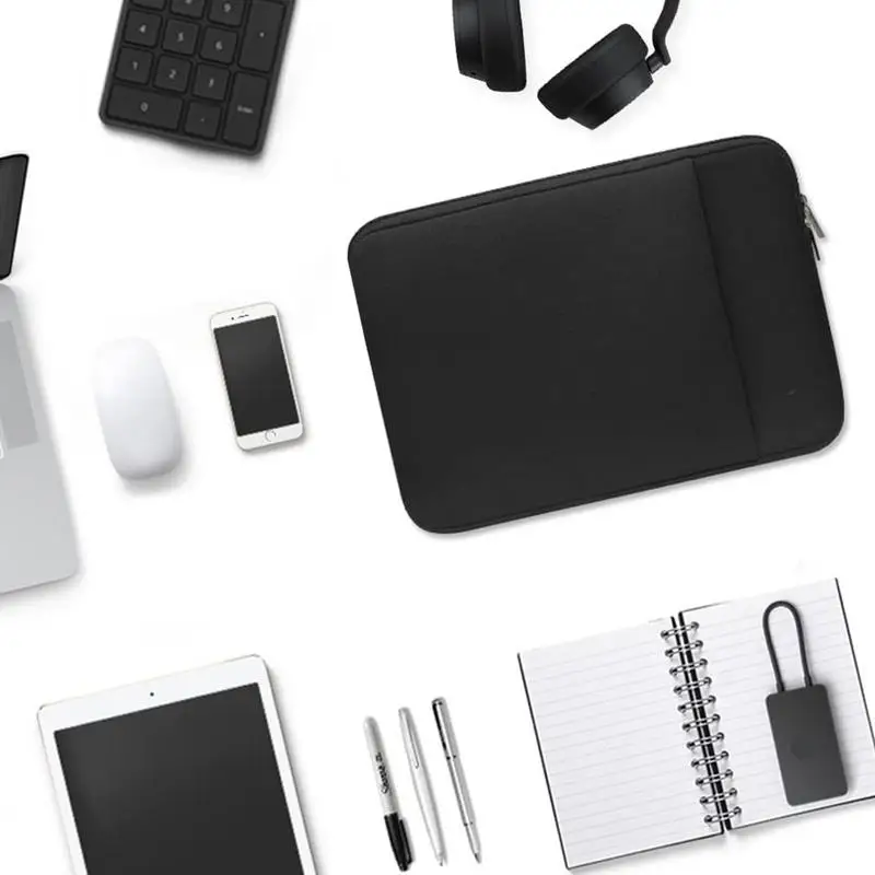 Laptop Bag Soft Computer Pouch Large Capacity Laptop Carrier With Zipper Multifunction Computer Protective Package Pouch For