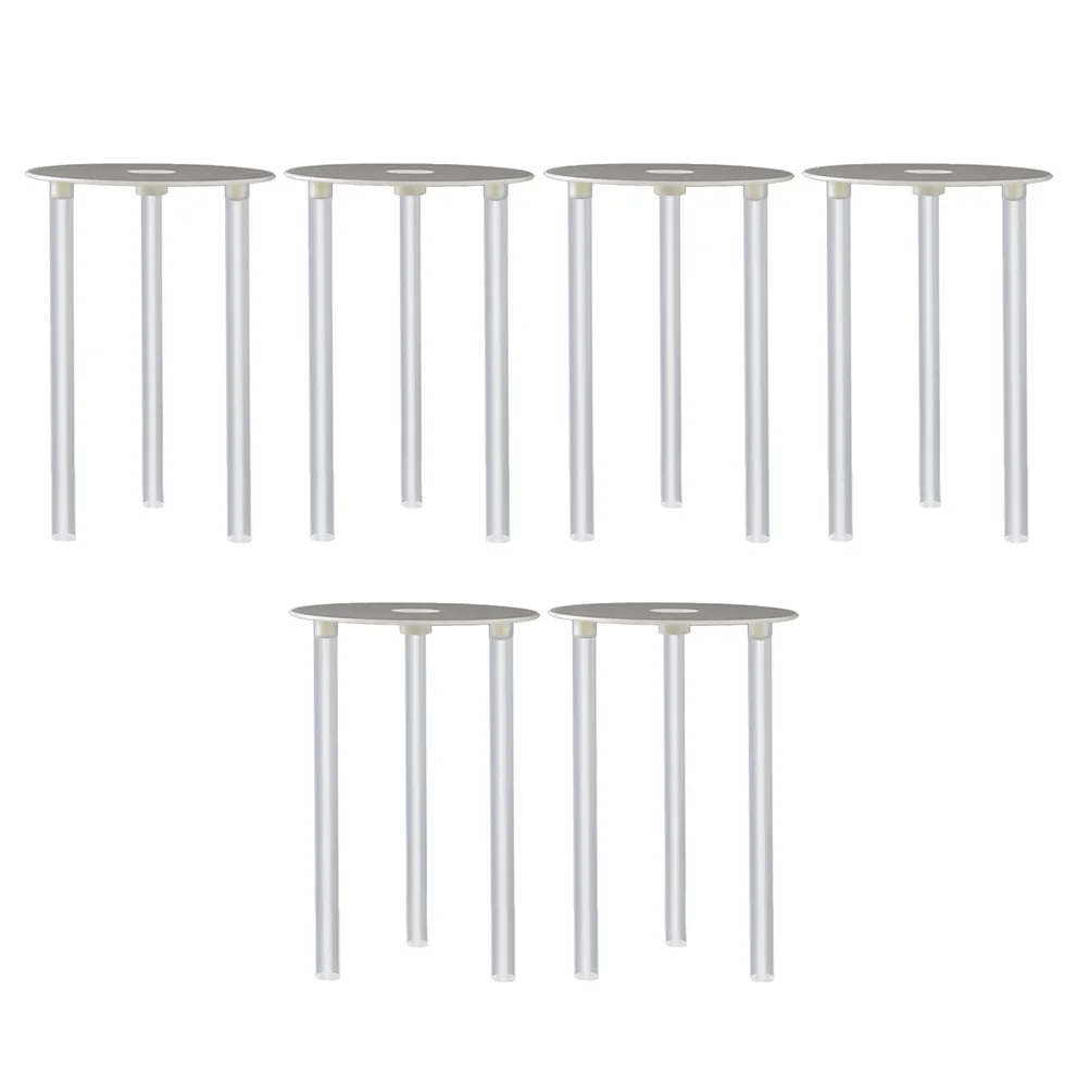 

6 set Simple Cake Support Bracket Multi-Layer Dessert Display Stand Plastic Rods Food Grade Material Stable Not Easy To