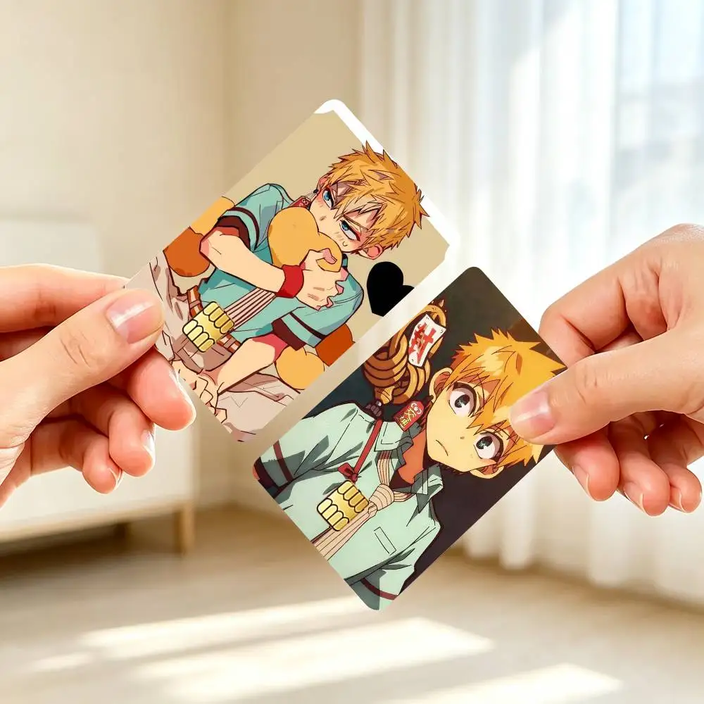 T-Toilet-Bound Hanako-kun Kou Minamoto  Credit Card HD Stickers Small Chip Waterproof Sticker Game Card Decal Gift