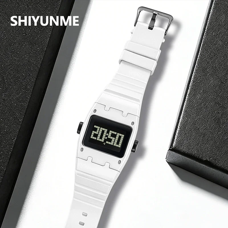 SHIYUNME Fashion Men's Electronic Watch Creative Design Unique Watch New LED Digital 30M Waterproof Sports Man Women Alike Watch