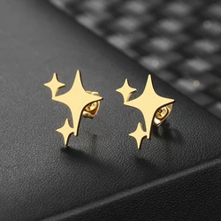Stainless Steel Earrings 2022 Trend New Fashion Round Stitching Large Hollow Heart Stud Earrings For Women Jewelry Party Gifts