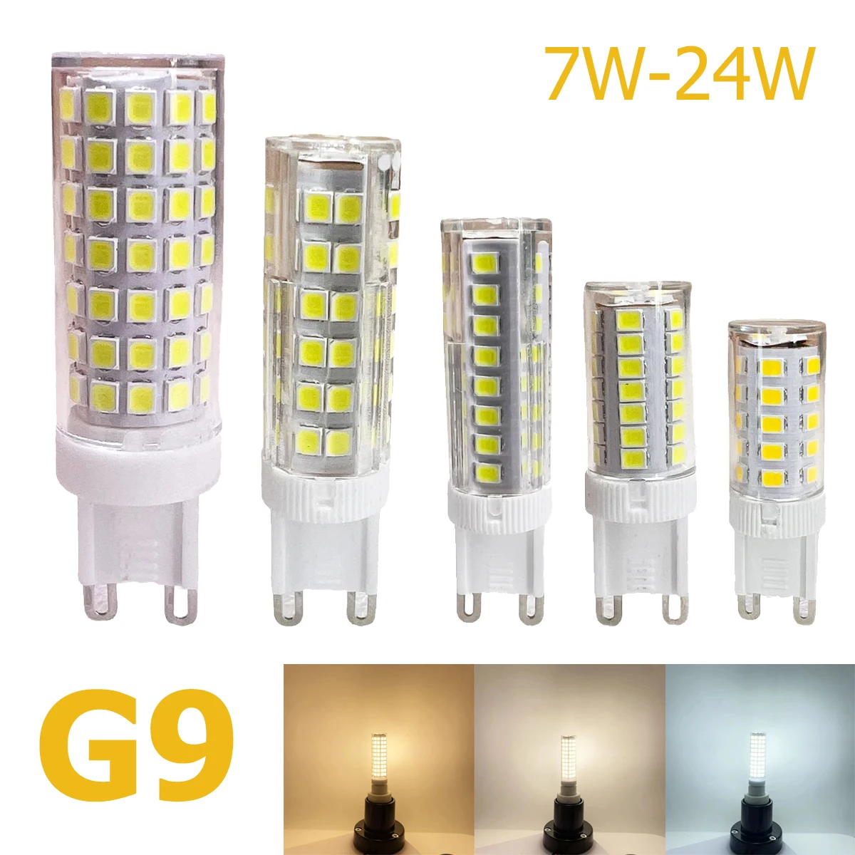 Led Bulb G9 7W 9W 12W 15W 18W 20W 24W 220V 110V Lamps 360° Lighting Specialty Corn Bulbs Decorative Light Holiday Party Home