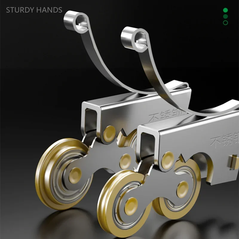 

1 шт., двойной раздвижной ролик из нержавеющей стали