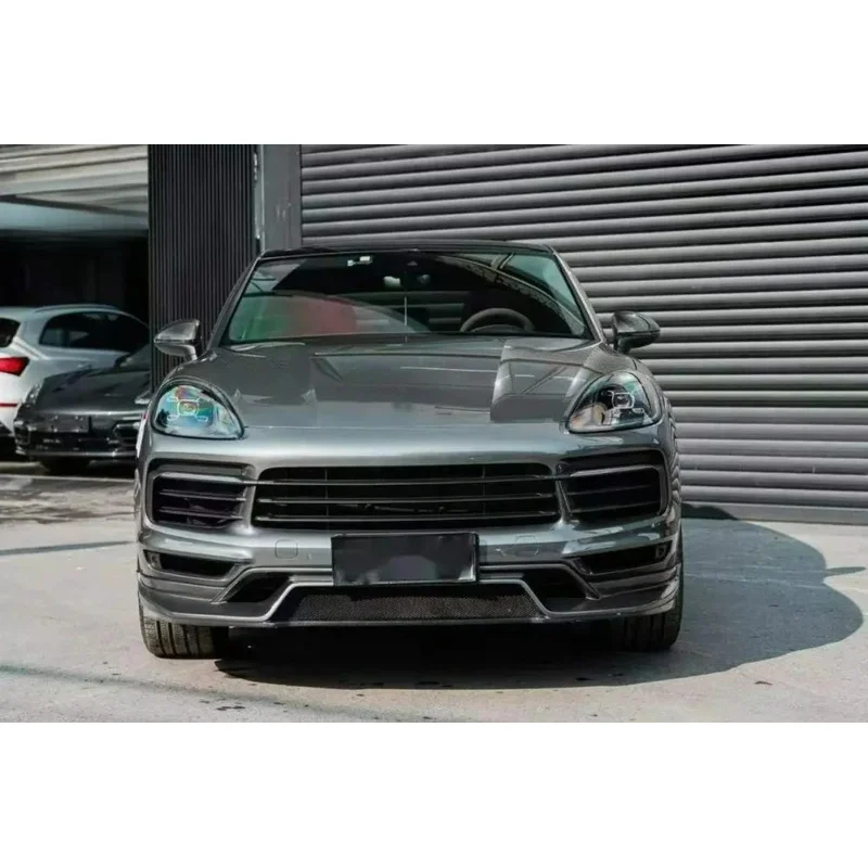 Applicable to Parts Carbon Fiber Body Kit Front Lip Diffuser Side Skirt Fit ForPorsche Cayenne 9Y0 Car Bumper