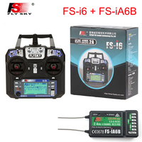 Flysky FS-i6 AFHDS 2A 2.4GHz 6CH Radio System Transmitter with FS-iA6B Receiver for RC Helicopter RC Drone Mode 2 left Hand