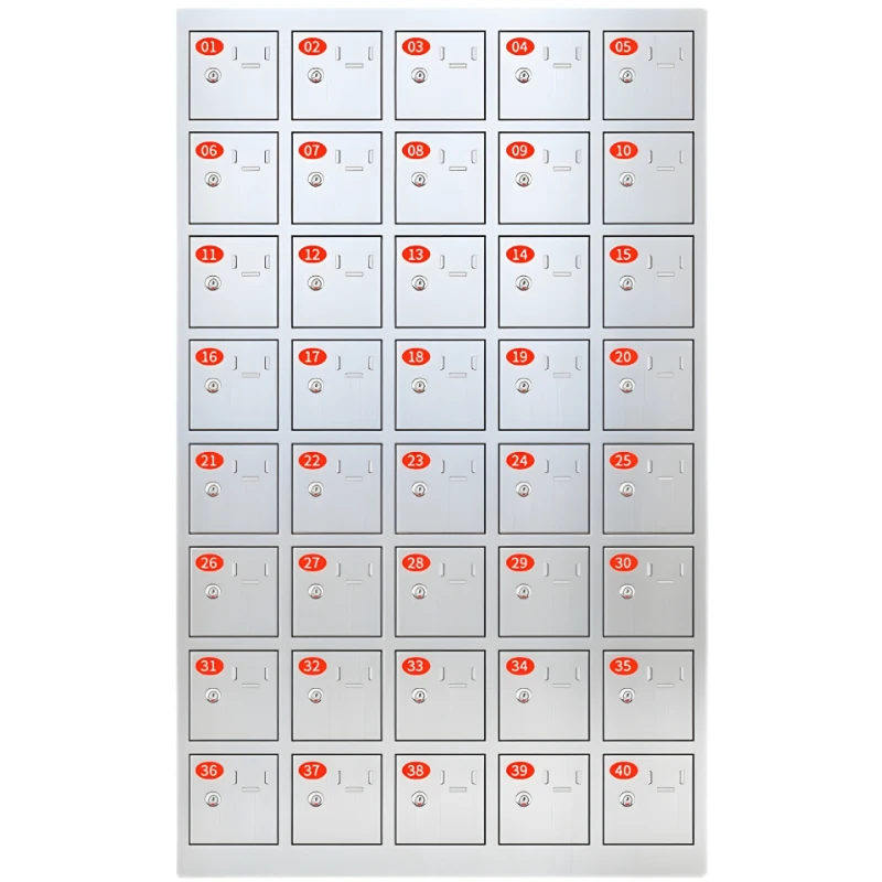 

Stainless steel mobile phone cabinet USB charging locker