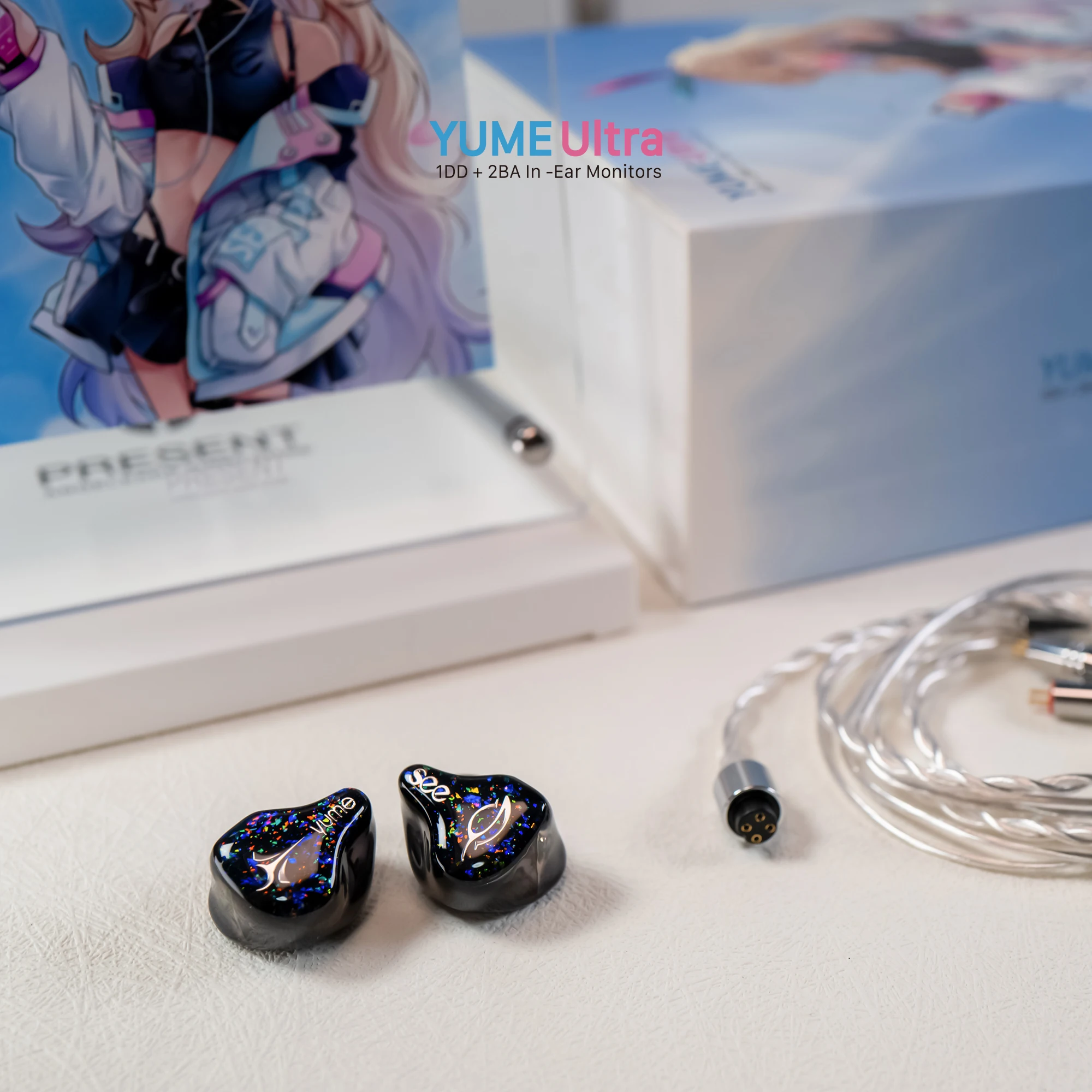 SeeAudio YUME Ultra 2 One Loop Two Iron In Ear HiFi Earphones with Interchangeable Plug Popular Female Voice