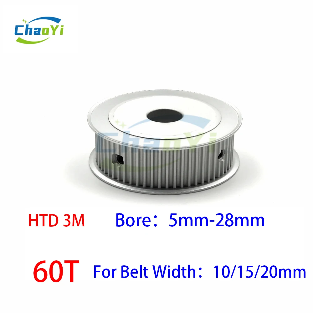 

HTD 3M Timing Pulley 60Teeth Bore 5/6/8/10/12/14/15/20/22/25/28mm For Belt Width 10-20mm Synchronous Wheel 60T Drive Belt Pulley