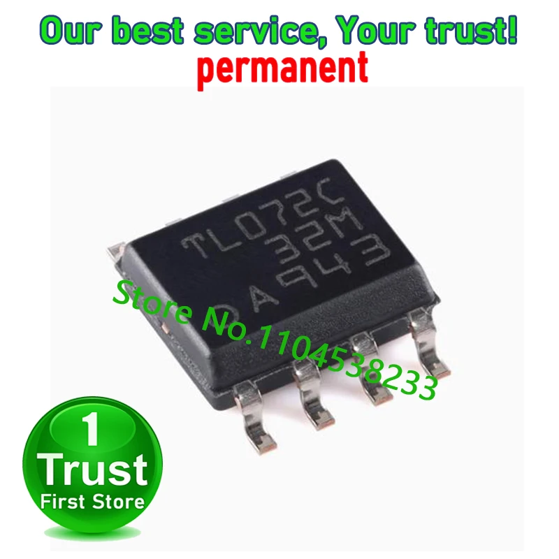 TL072CDR TL072C SOP-8 TL072IDR    Trust First   in stock 100PCS/LOT