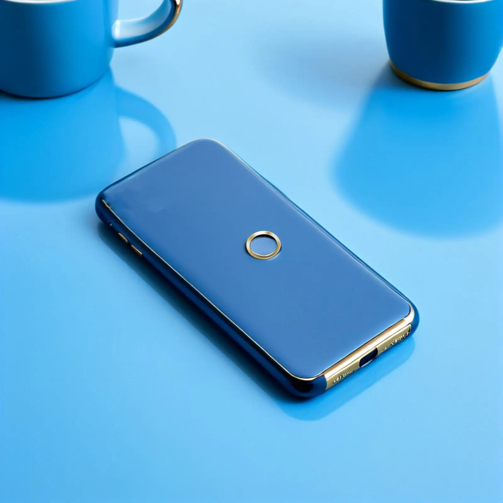 Fingerprint Button Sticker Metal Home Key for White Color Golden Edge Protects Home Button Improves