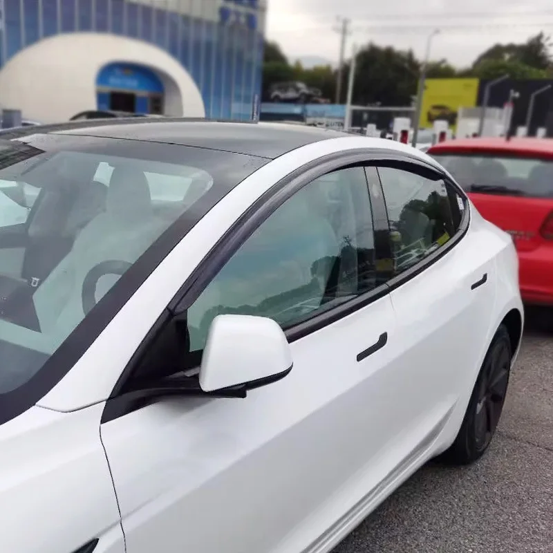 

Suitable for 2019-2024 Tesla Model 3 injection molded weather shield Tesla high-quality rain brow non-destructive installation