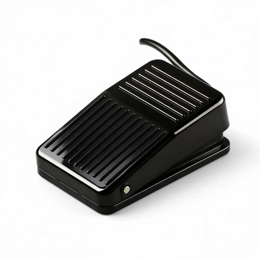 Professional Dual Foot Pedal Switch TFS 201 Aluminum Alloy Body Industrial Heavy Duty Machine Tool Control System