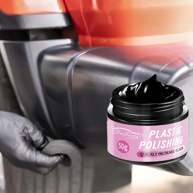 Crystal Clear Coat Automotive Plastic Repair Wax - Restores Plastic, Rubber and Vinyl, Interior and Exterior Trim Sparkle Enhanc