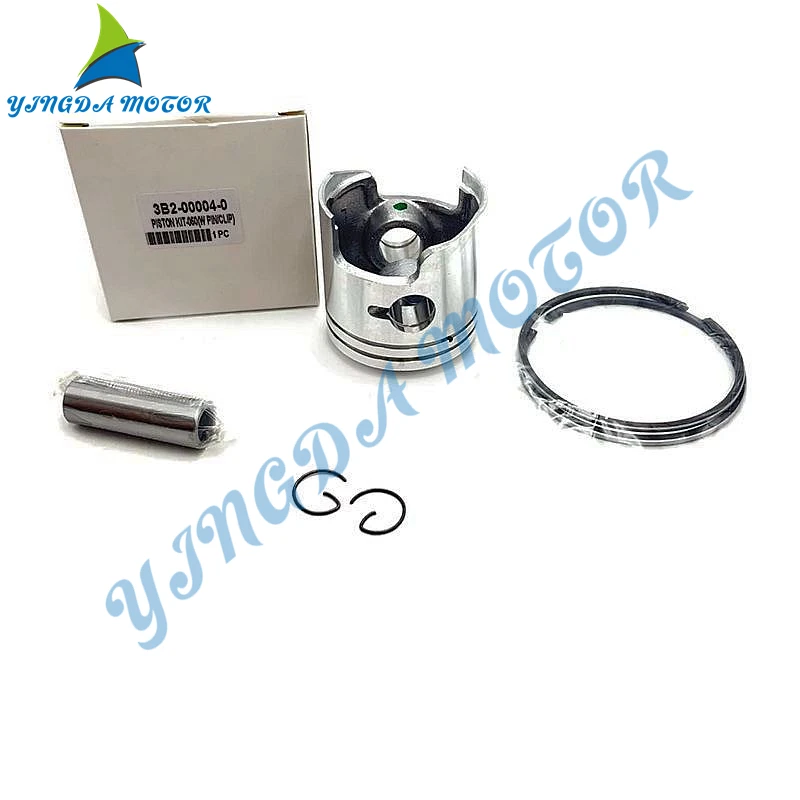 Piston Assy +0.5 3B2-00004-1 3B2-00004 3B2-00004-0 50.5mm For Tohatsu Outboard Motor 8-9.8HP