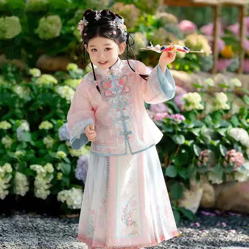New imitation of Ming Dynasty retro Chinese Hanfu girls' dress