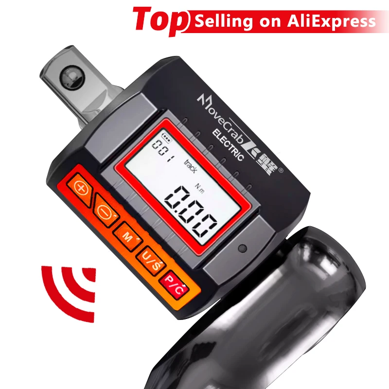MoveCrab adaptateur de couple numérique 1/2 "Drive comprend des adaptateurs pour clé dynamométrique électronique 3/8" et 1/4 "ensemble de vélo réparation de voiture vélo