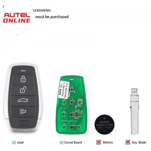 Autel IKEYAT004CL Independent Universal Smart Remote Key 4 Buttons