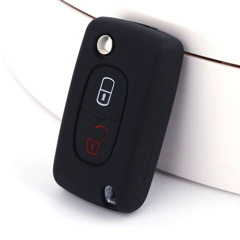 Силиконовый чехол для автомобильного ключа для Peugeot 308 306 307 207 807 Citroen C2 C3 C5 C-Crosser C4 Picasso
