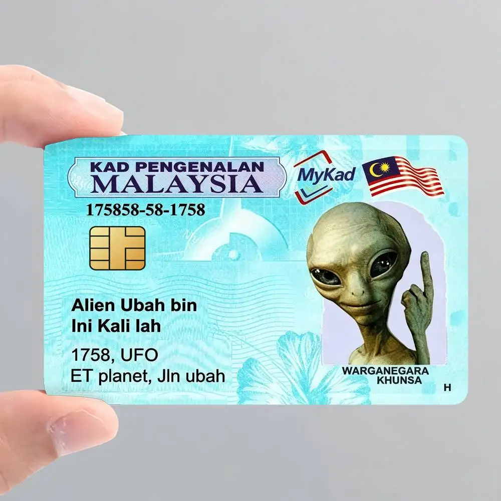 UFO Operaor's License Card Stickers for Bank Access Protective Waterproof Film Cover Sticker Surprise Gift