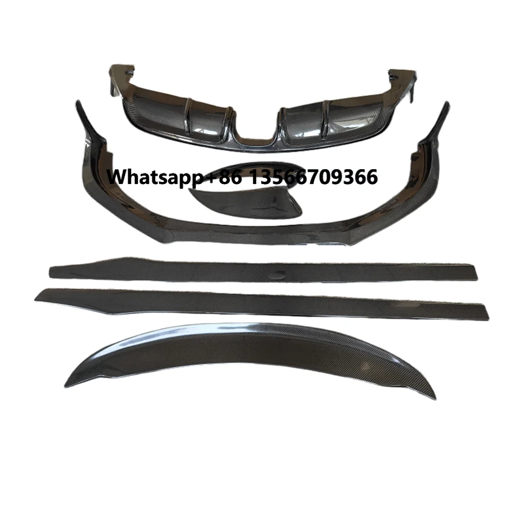 

2012-2015 for Porsche 981 GTS Carbon Fiber CM Style Body Kit Includes Front Lip Side Skirt Rear Diffuser Spoiler