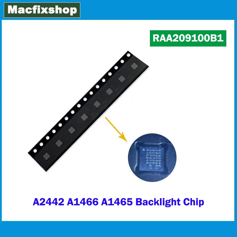 

Оригинальный Новый чипсет RAA209100B1 для MacBook Air RENESAS LP8550 A1466 A1465 A2442 с подсветкой BGA