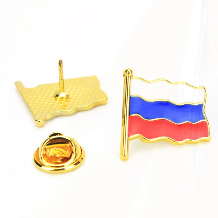 national flags, Pin badges, Russian drip oil badges Zinc alloy die-casting metal cartoon